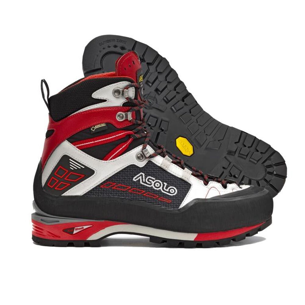 Vibram Sole Asolo Freney XT GV Mens Hiking Boots Black/White/Red Australia (FOZ368409)